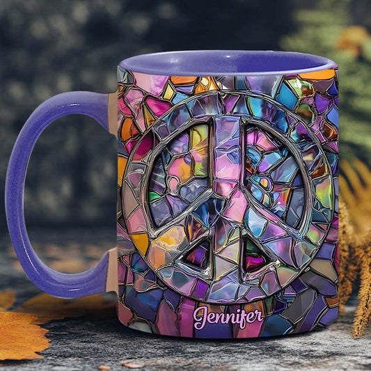 Hippie Soul – Personalisierte Tasse mit Hippie-Akzent