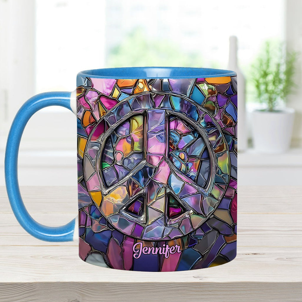 Hippie Soul – Personalisierte Tasse mit Hippie-Akzent