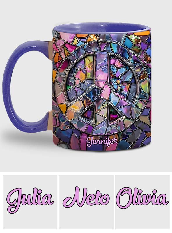 Hippie Soul – Personalisierte Tasse mit Hippie-Akzent
