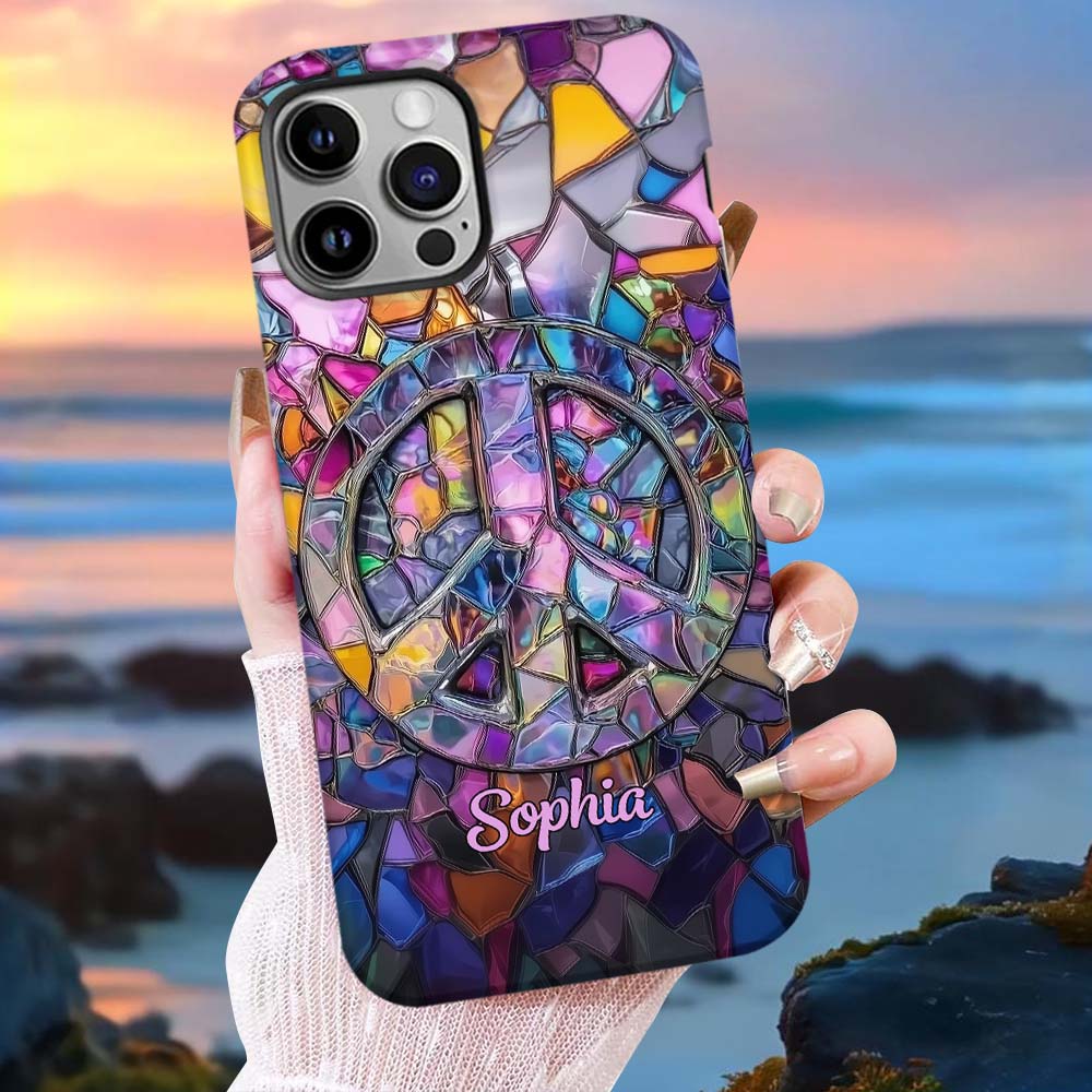 Hippie Soul – Personalisierte Handyhülle mit Hippie-Vollbilddruck