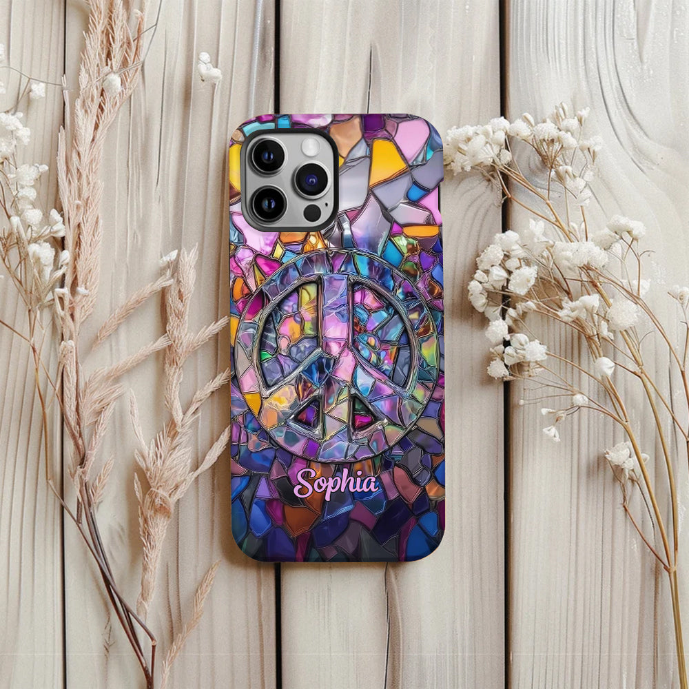 Hippie Soul – Personalisierte Handyhülle mit Hippie-Vollbilddruck