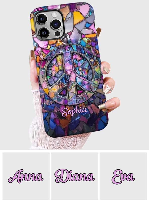 Hippie Soul – Personalisierte Handyhülle mit Hippie-Vollbilddruck