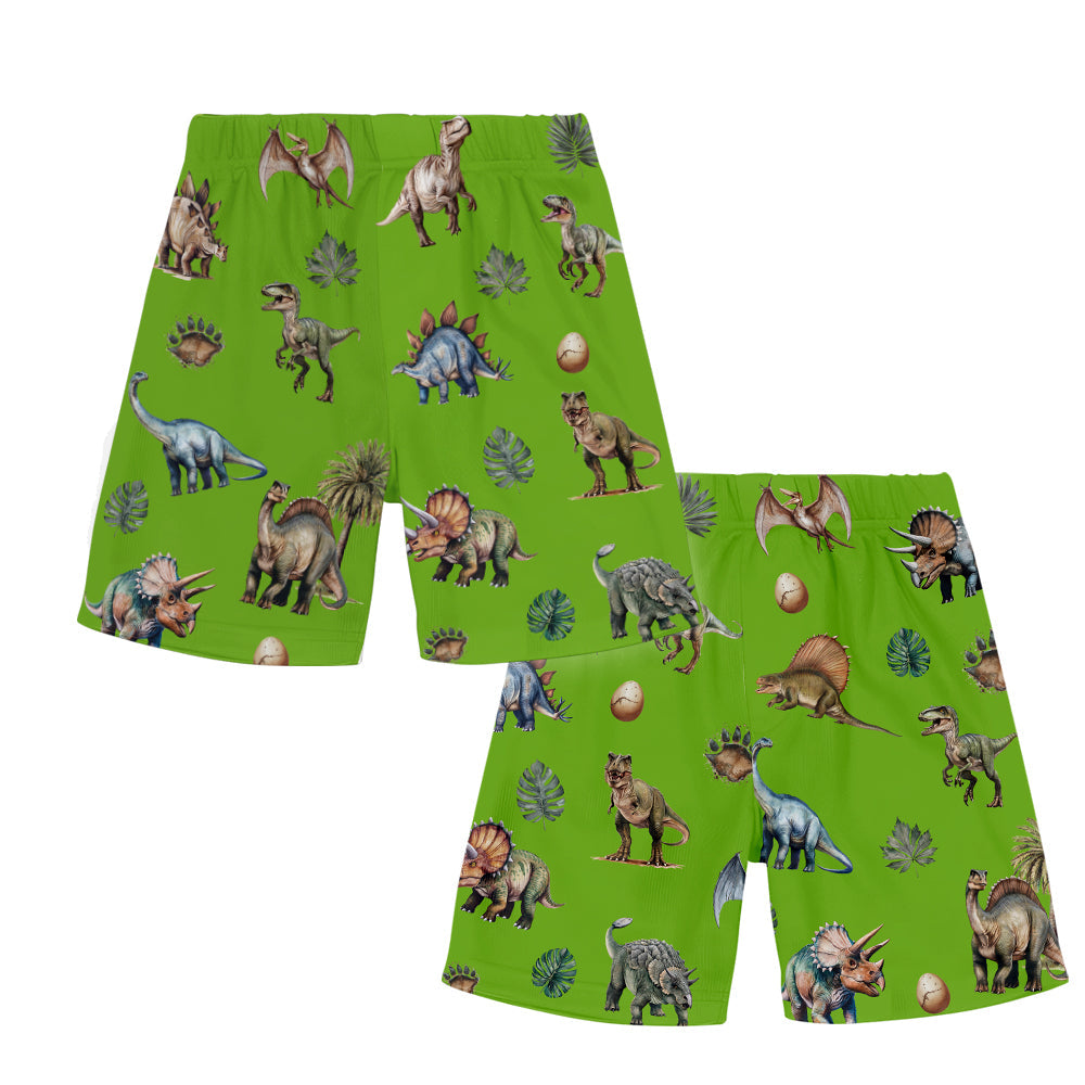Cooles Dinosaurier-Alphabet – personalisiertes Kinder-T-Shirt & Shorts