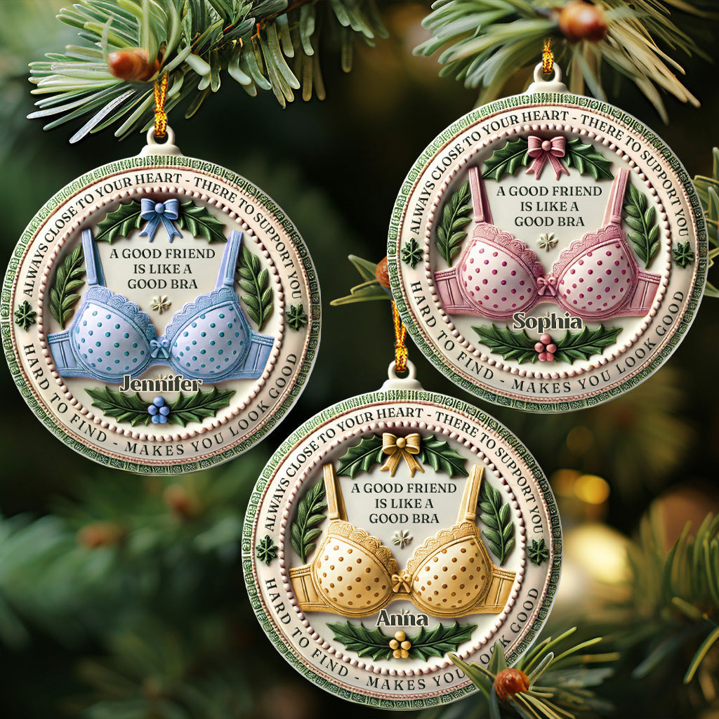 Freundschaft wie ein BH – Personalisierter Anhänger für die beste Freundin