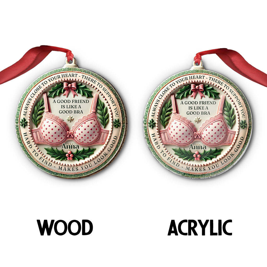 Freundschaft wie ein BH – Personalisierter Anhänger für die beste Freundin