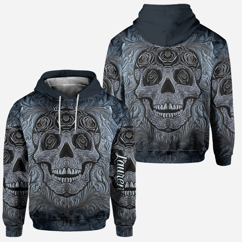 Cooler Totenkopf – Personalisierter Totenkopf-Hoodie und Leggings