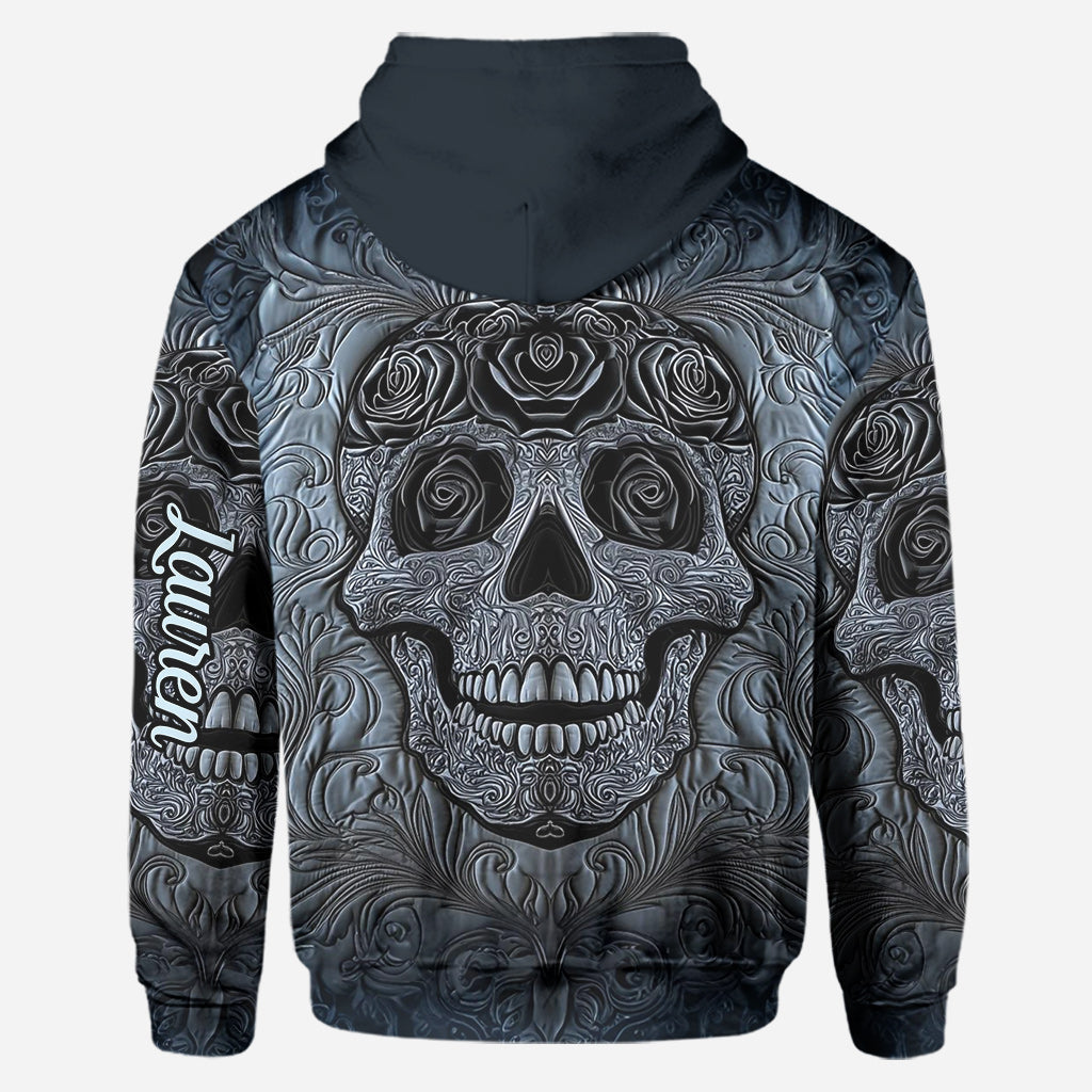 Cooler Totenkopf – Personalisierter Totenkopf-Hoodie und Leggings