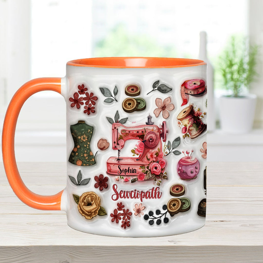 Sewciopath - Personalized Sewing Accent Mug