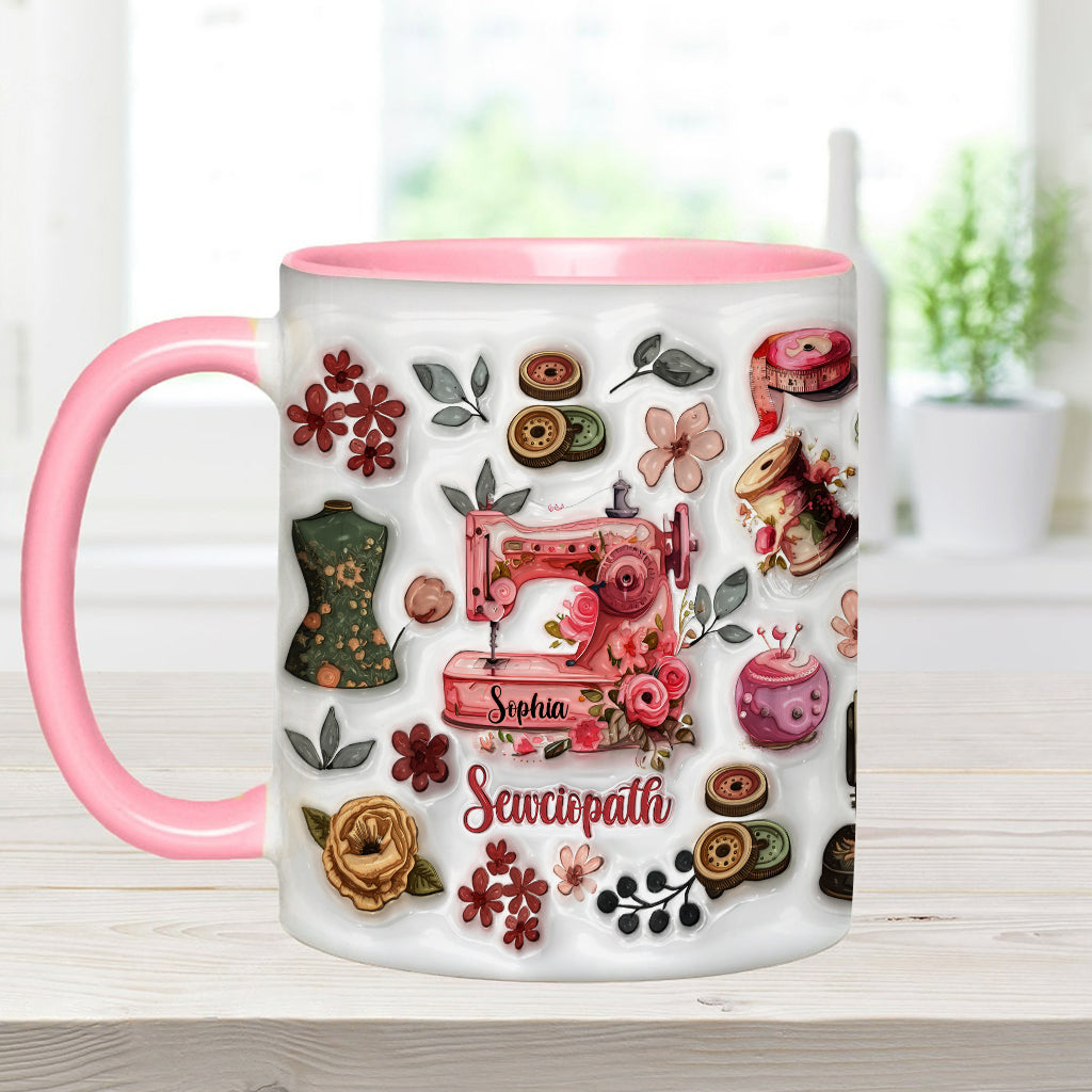 Sewciopath - Personalized Sewing Accent Mug
