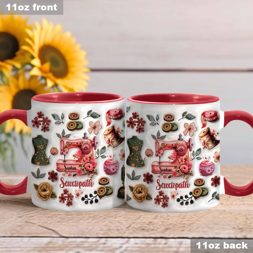 Sewciopath - Personalized Sewing Accent Mug
