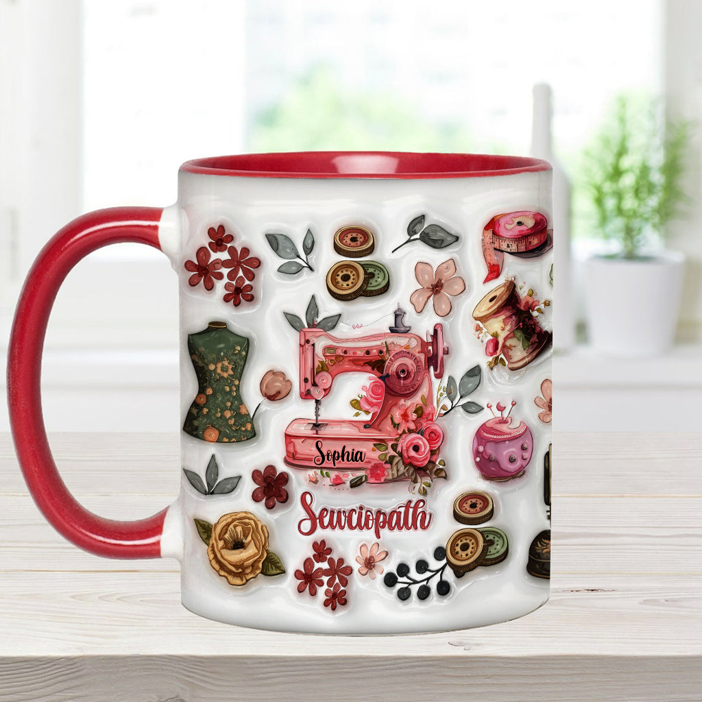 Sewciopath - Personalized Sewing Accent Mug
