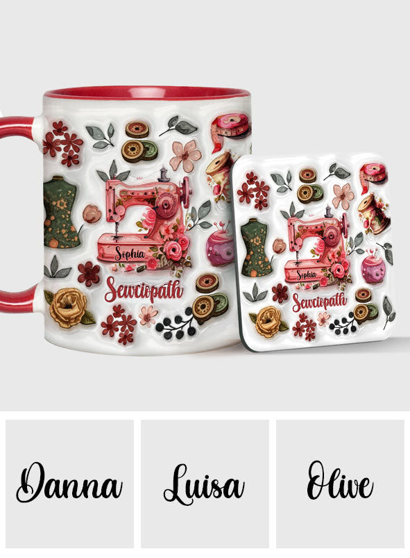 Sewciopath - Personalized Sewing Accent Mug