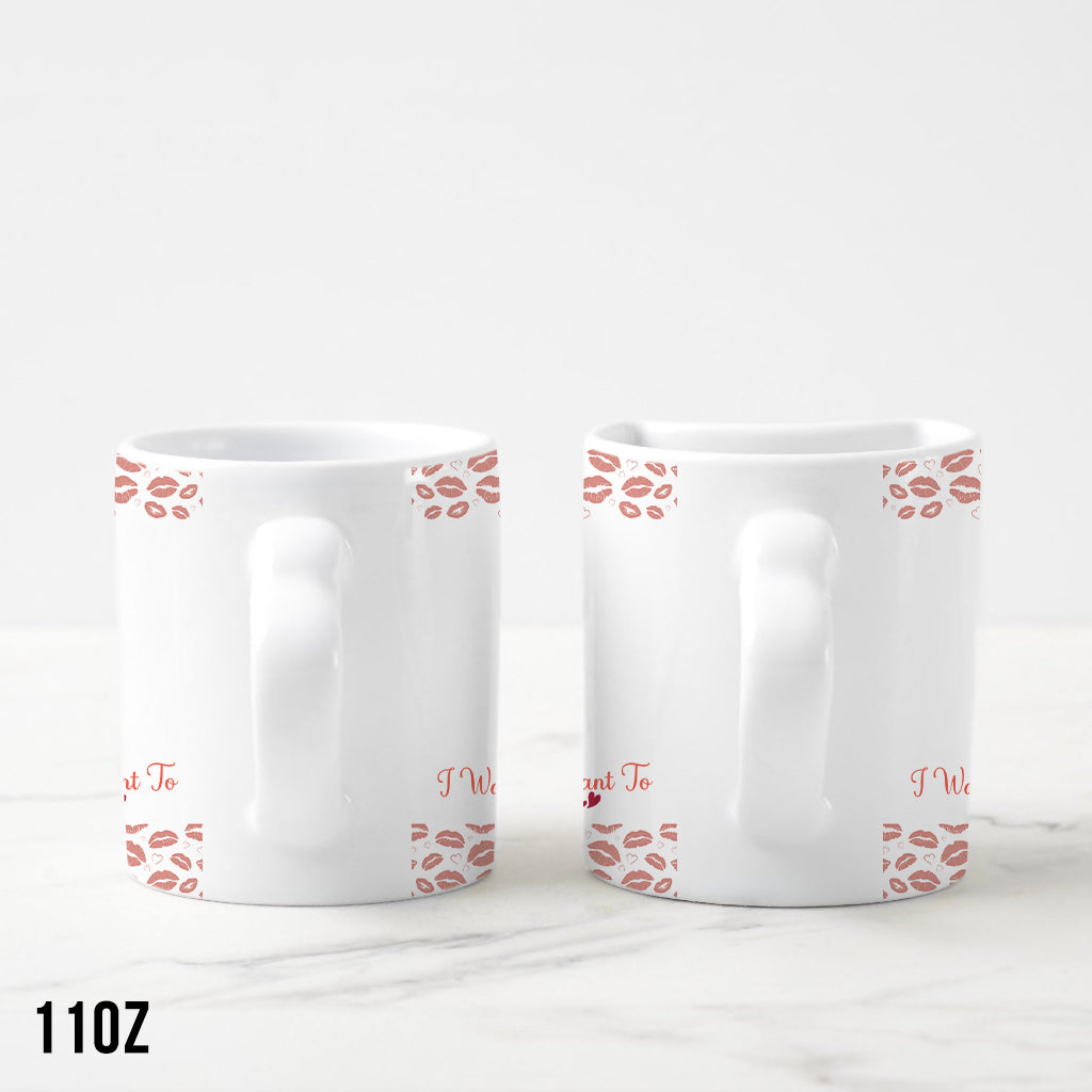 Ich möchte mit dir alt werden – Personalisierte Partner-Tasse mit passendem Herzgriff