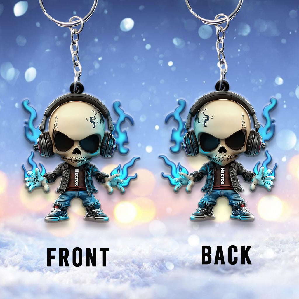 Cool Skull - Personalized Skull Keychain