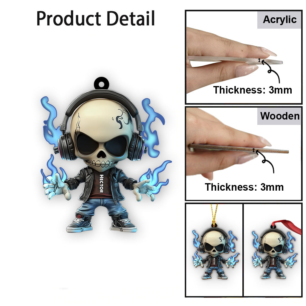 Cooler Totenkopf – Personalisierter Totenkopf-Anhänger