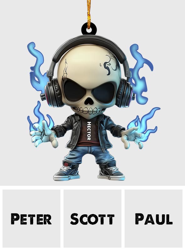 Cooler Totenkopf – Personalisierter Totenkopf-Anhänger