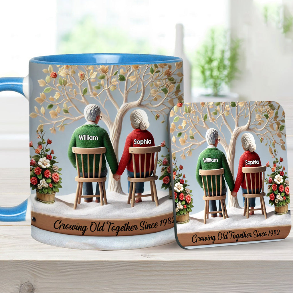 Gemeinsam alt werden – Personalisierte Tasse für Paare