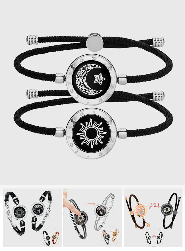 Partnerarmbänder mit Vibrationsfunktion und Sonne- und Mond-Touch