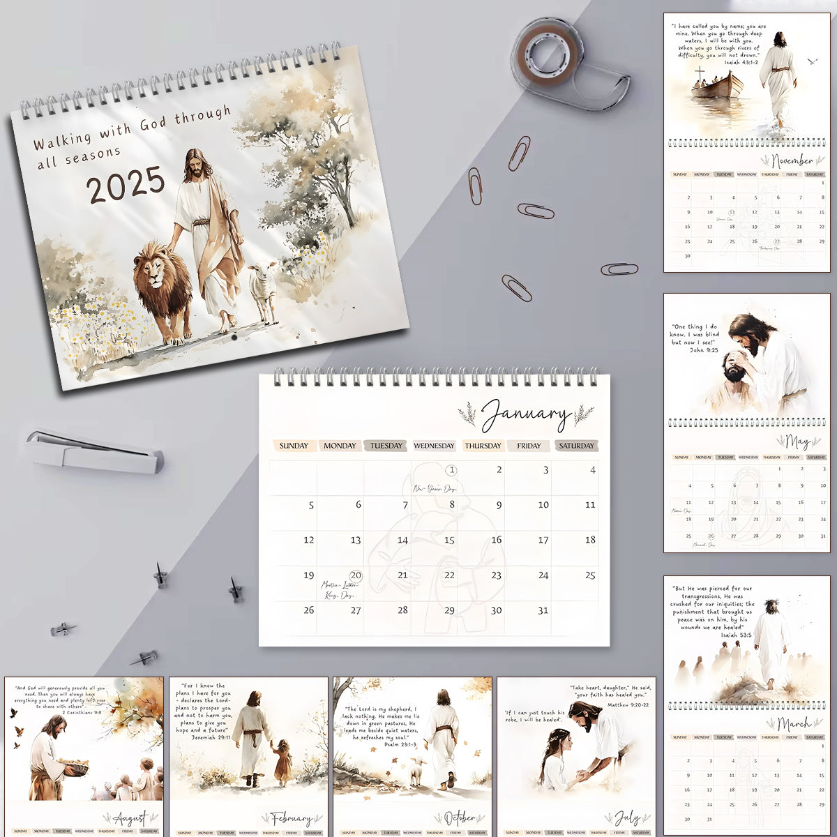 Gesegnete Zeit – Christlicher Wandkalender