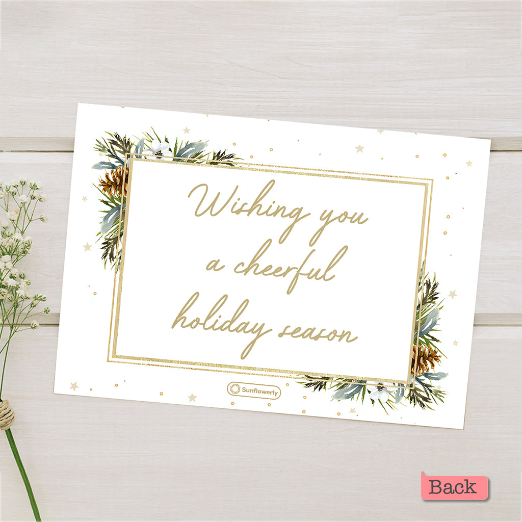 Frohe Weihnachten – Personalisierte Familiengrußkarte