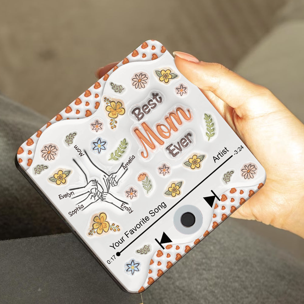 Beste Mama aller Zeiten – Personalisierter Kühlschrankmagnet mit Musikmotiv