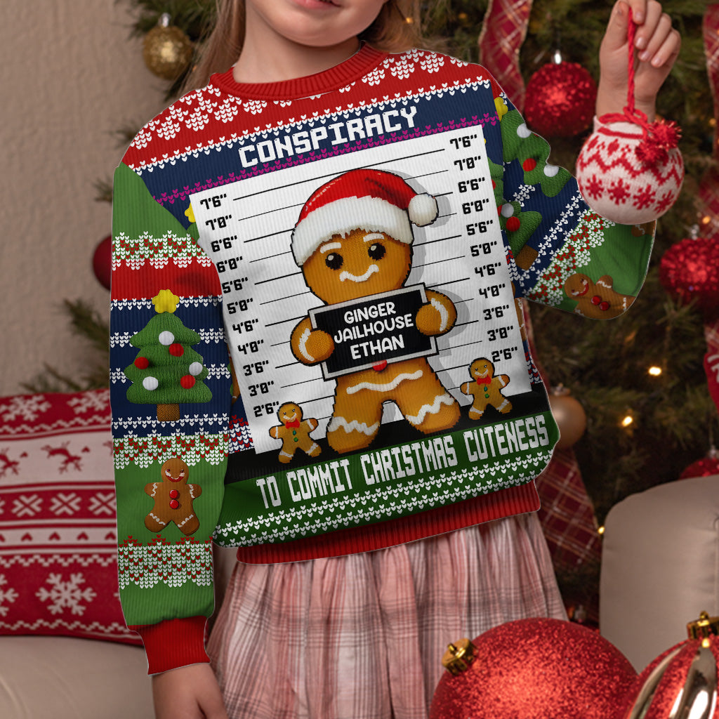 GInger Jailhouse - Personalized Family Ugly Sweater