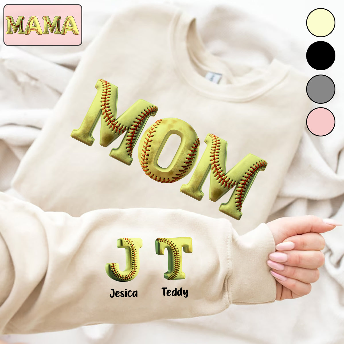 Solfball Mom - Personalisiertes Softball-Shirt