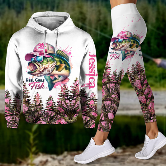 Reel Girl - Personalized Fishing Hoodie and Leggings
