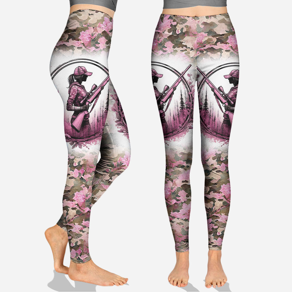 Pretty in Pink Dangerous in Camo - Personalized Hunting Hoodie and Leggings