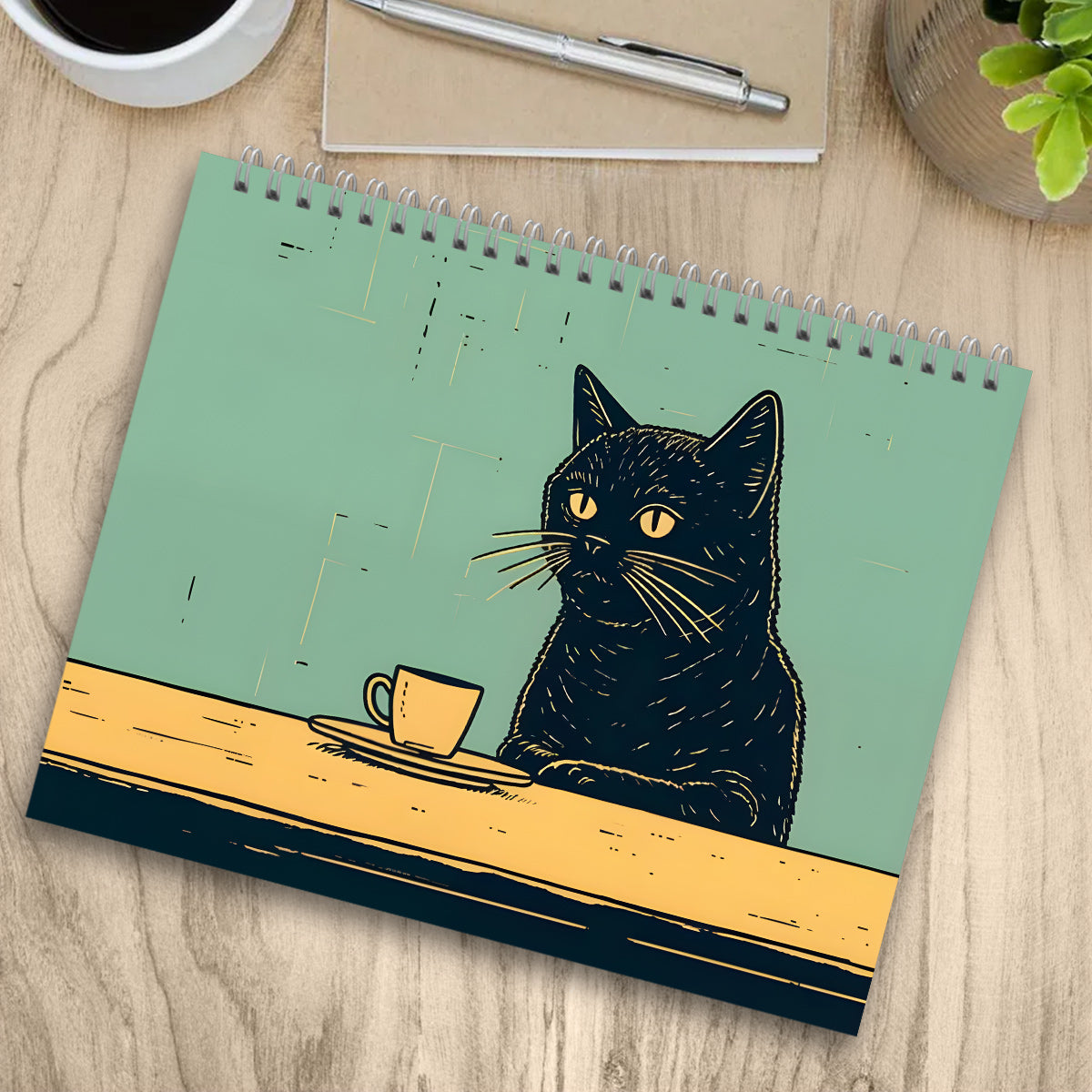 Niedliche Katze – personalisierter Katzen-Wandkalender