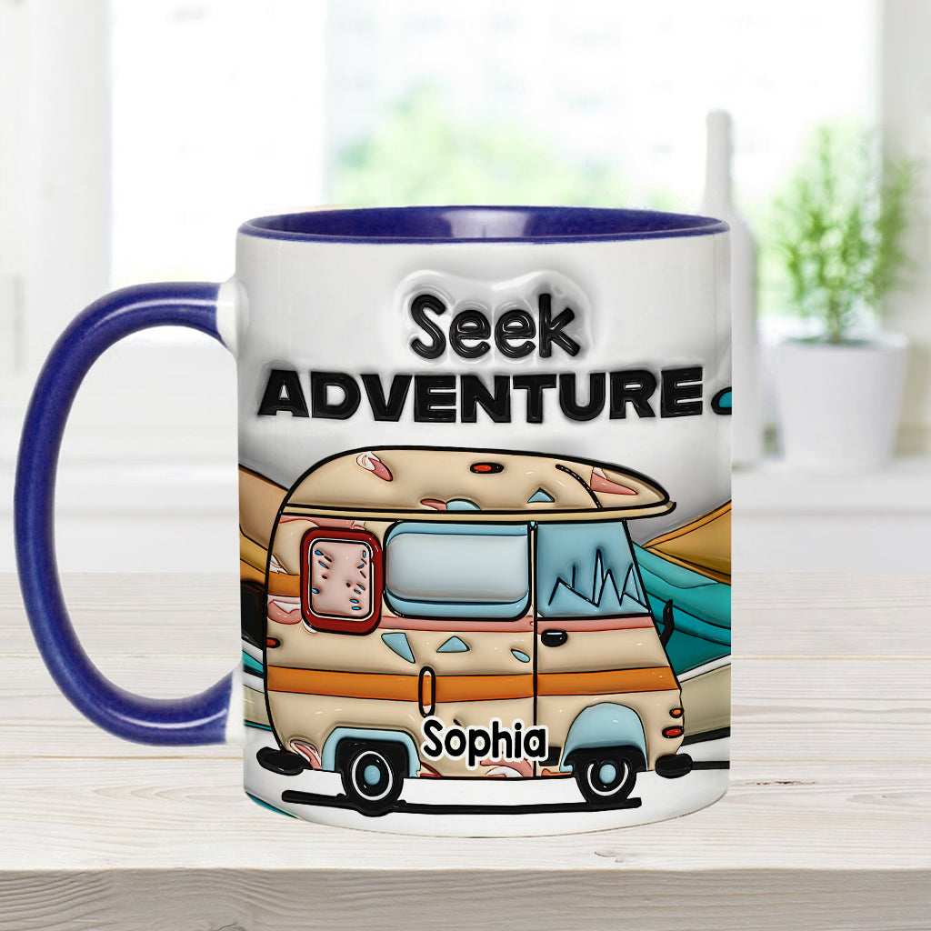 Seek Adventure - Personalized Camping Accent Mug