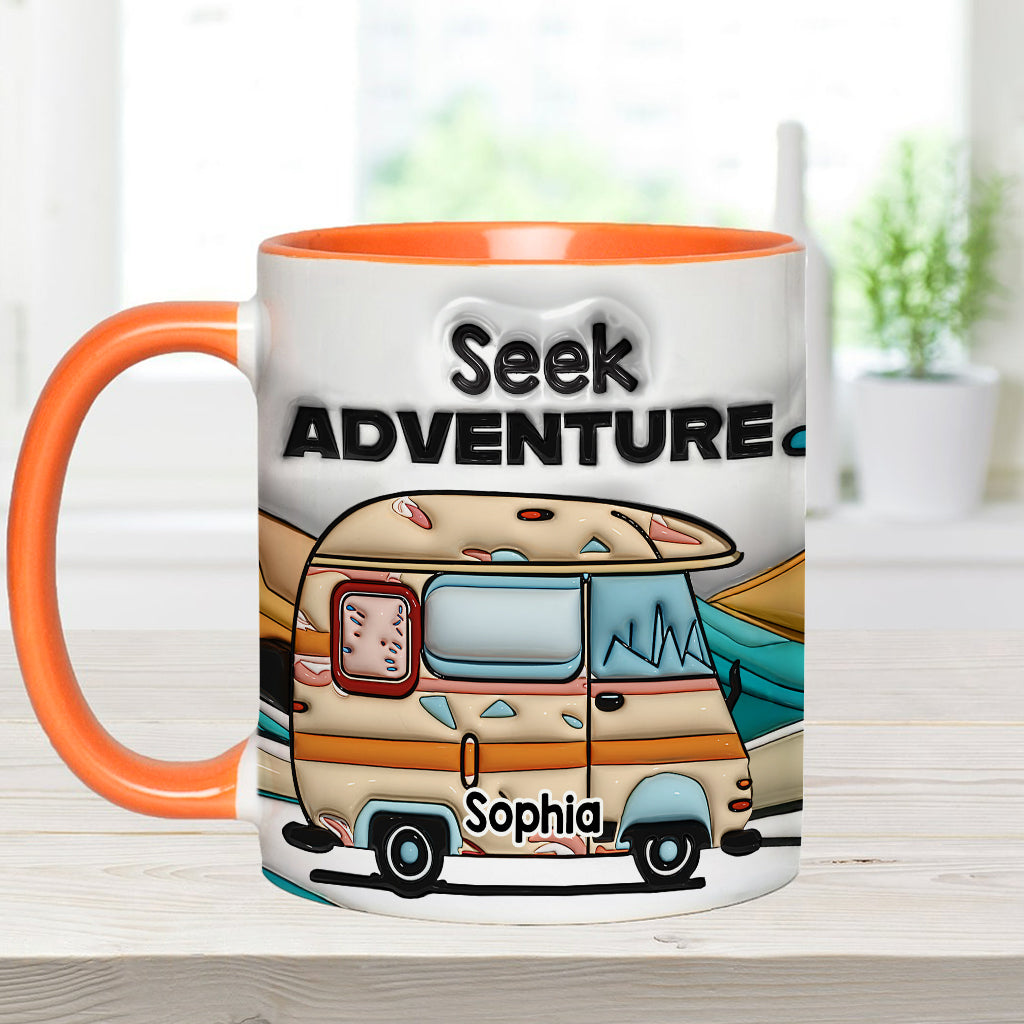 Seek Adventure - Personalized Camping Accent Mug