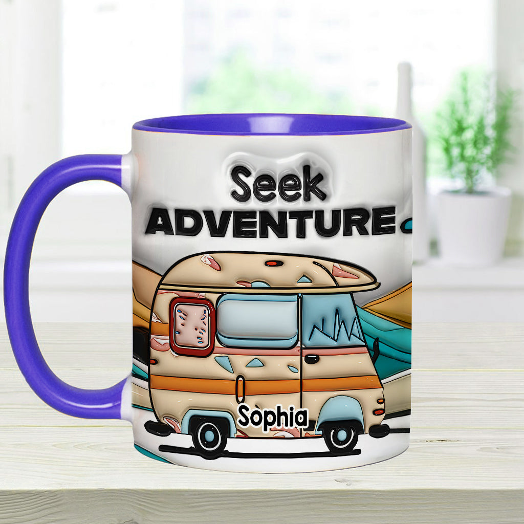 Seek Adventure - Personalized Camping Accent Mug