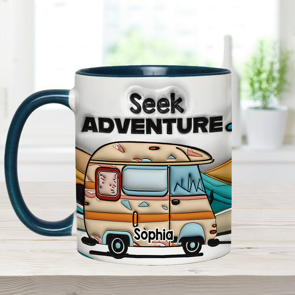 Seek Adventure - Personalized Camping Accent Mug