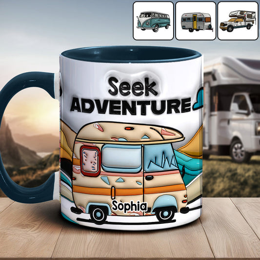Seek Adventure - Personalized Camping Accent Mug