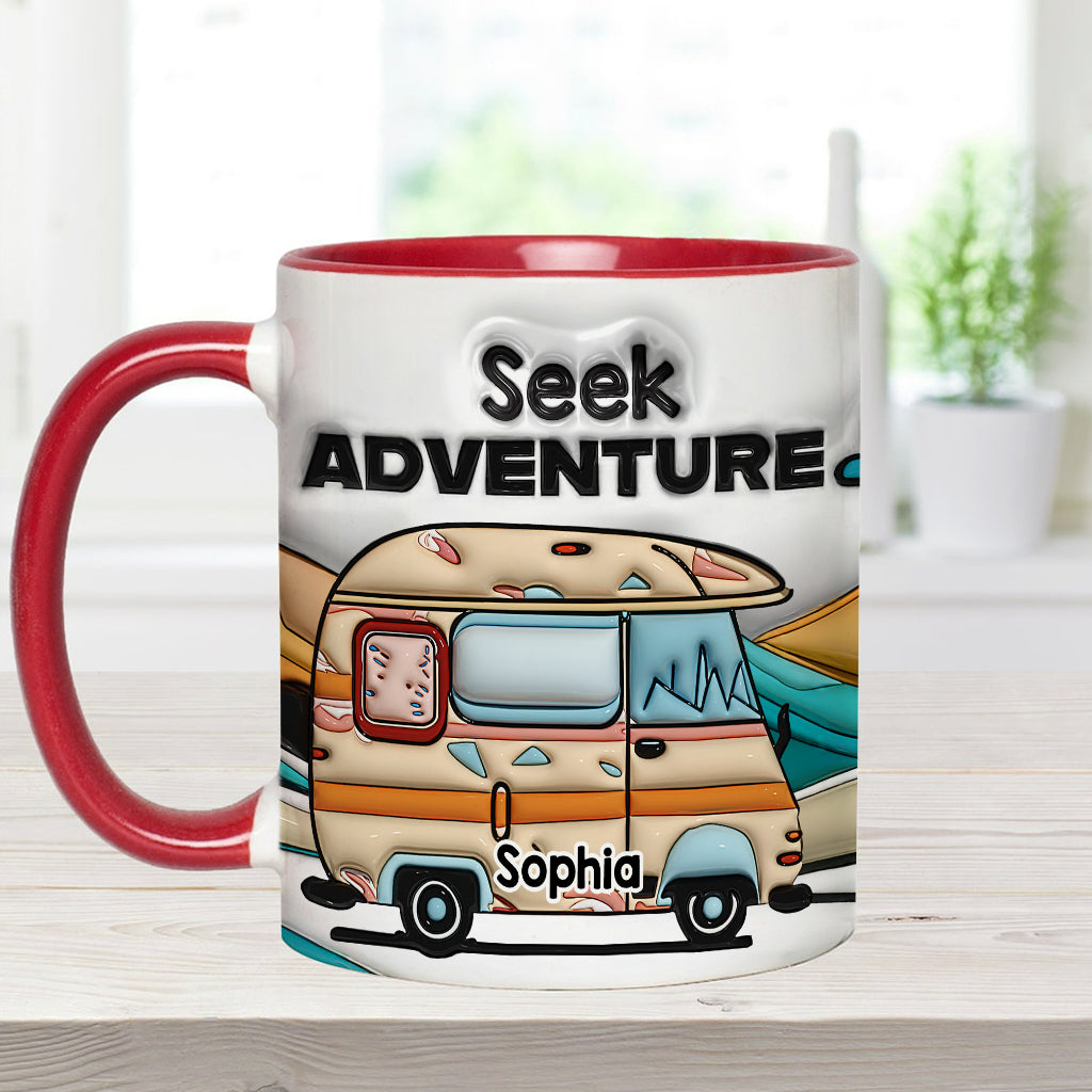 Seek Adventure - Personalized Camping Accent Mug