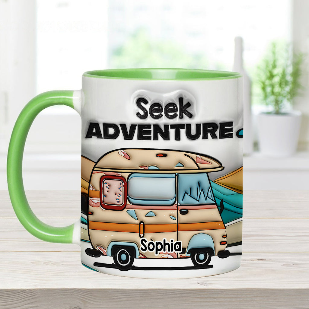 Seek Adventure - Personalized Camping Accent Mug