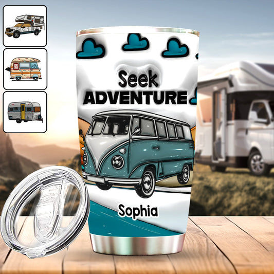Abenteuer erleben – Personalisierter Campingbecher