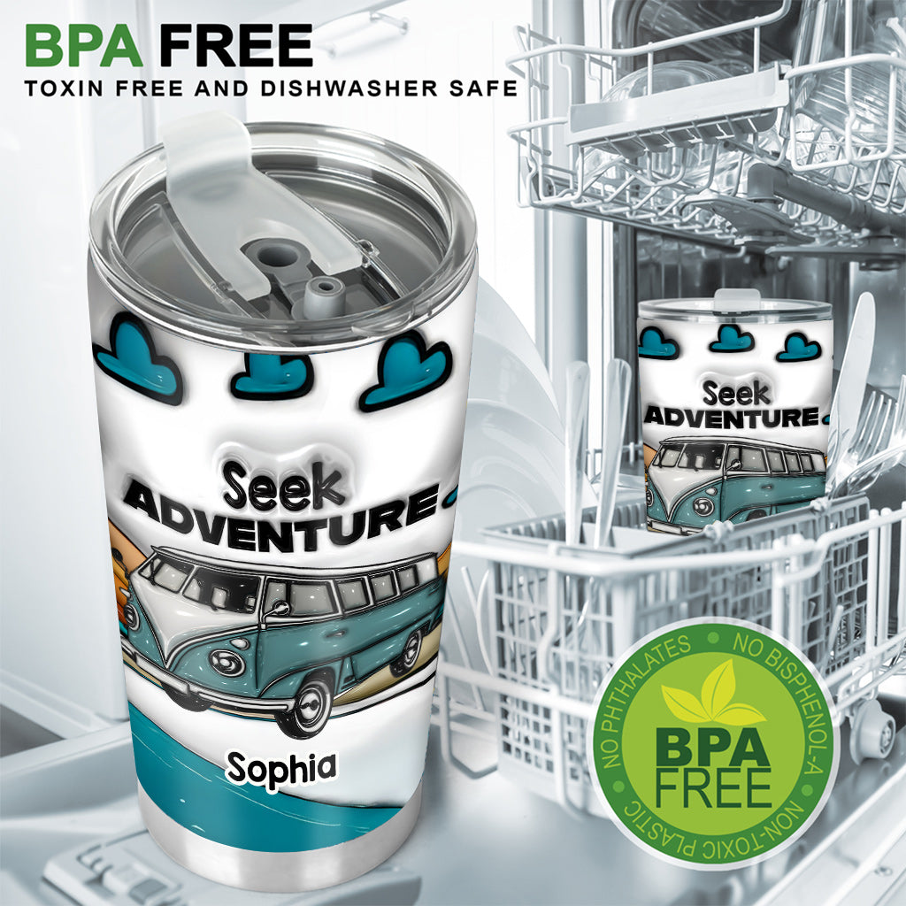 Seek Adventure - Personalized Camping Tumbler