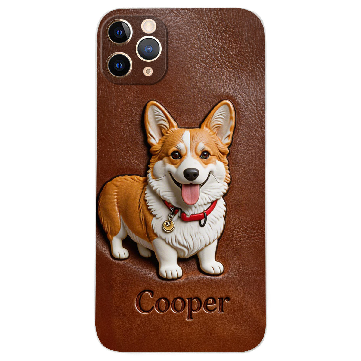 Custom Any Photo - Personalized Dog Leather Phone Case