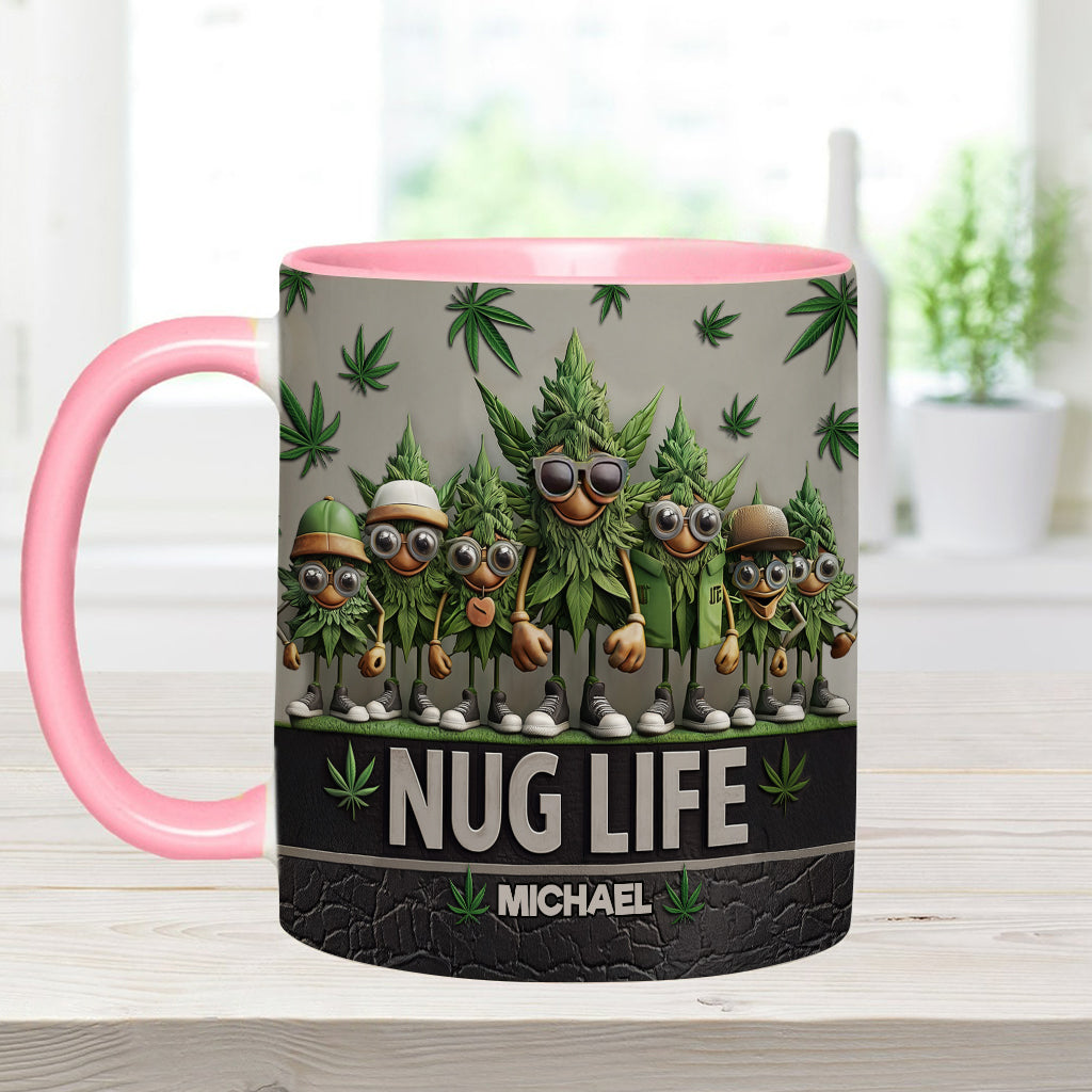 Nug Life – Personalisierter Becher mit Cannabis-Akzent