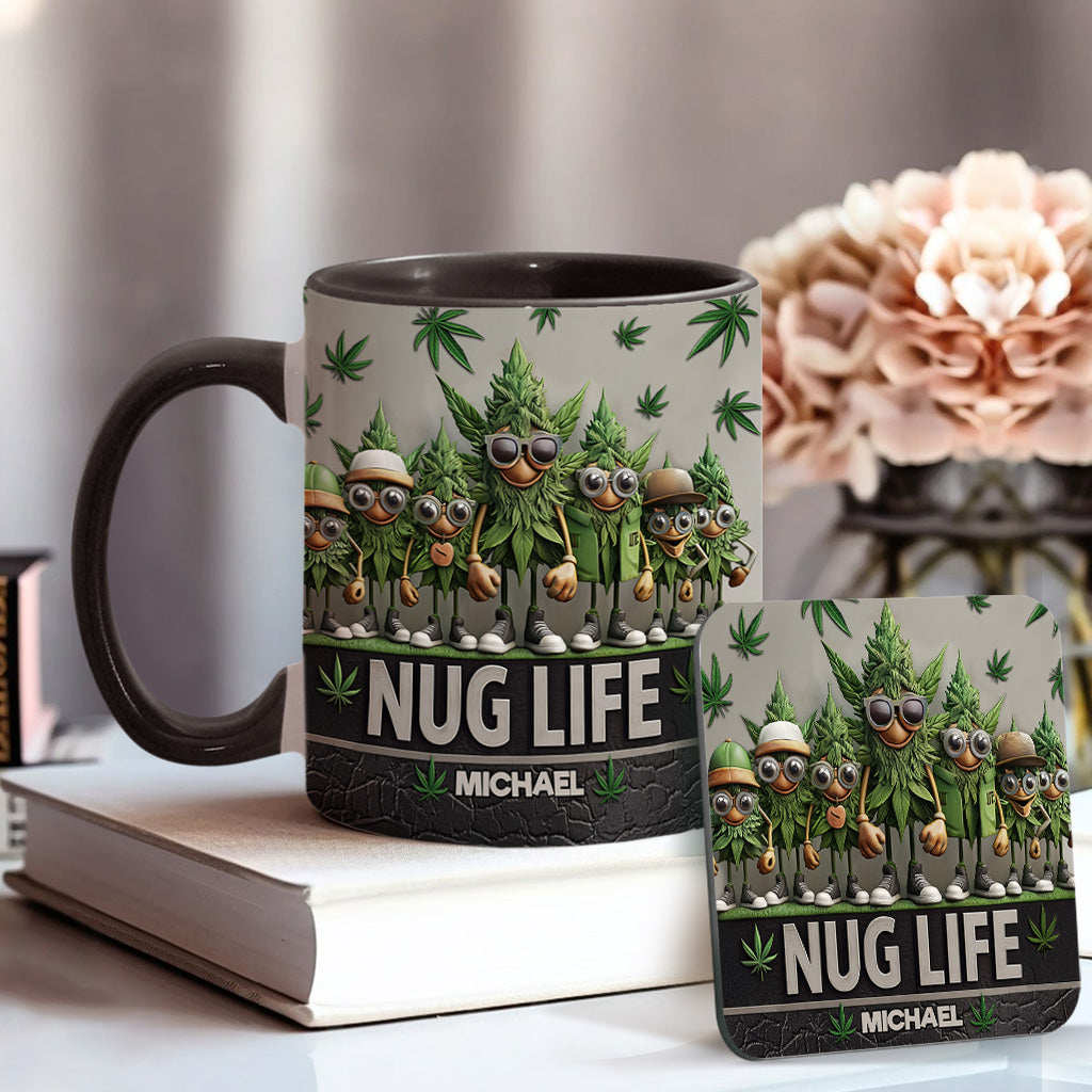 Nug Life – Personalisierter Becher mit Cannabis-Akzent