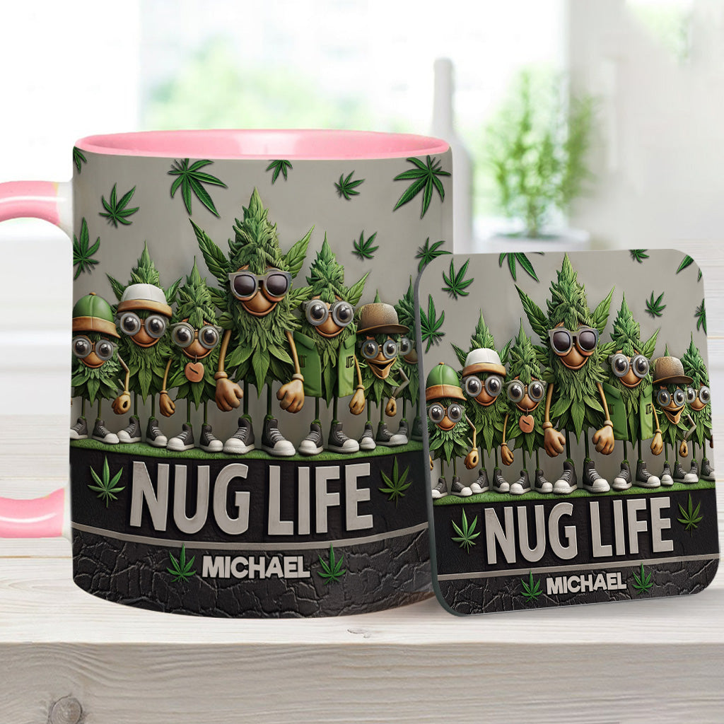 Nug Life – Personalisierter Becher mit Cannabis-Akzent