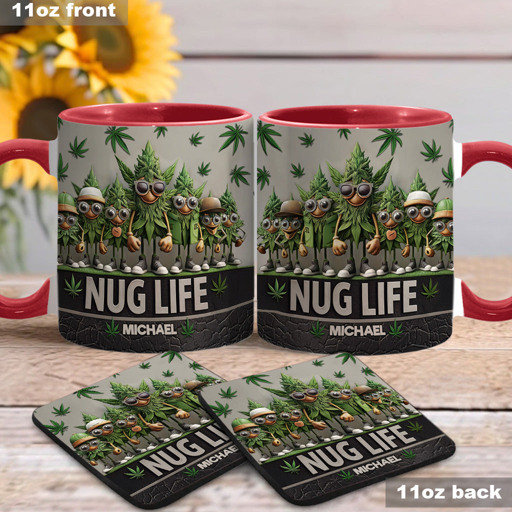 Nug Life – Personalisierter Becher mit Cannabis-Akzent