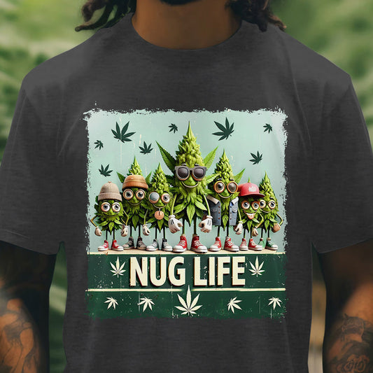Nug Life – Weed-T-Shirt und Hoodie