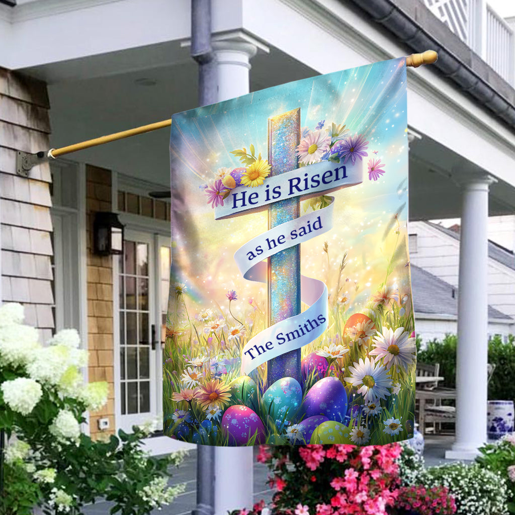 Er ist auferstanden – Personalisierte christliche Hausflagge