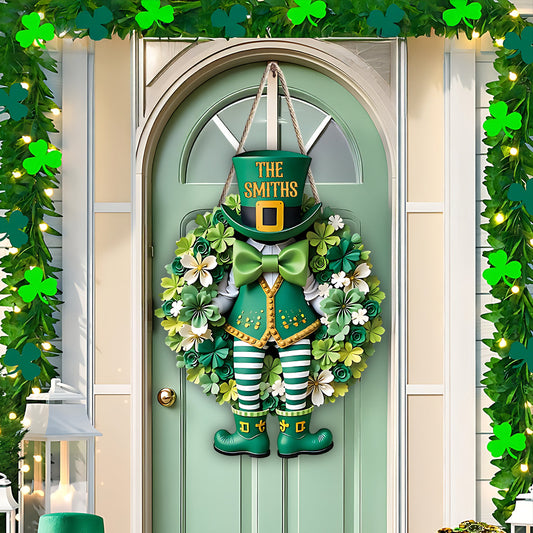 St. Patrick's Day Entrances Decoration - Personalized Saint Patrick's Day Custom Shaped Wood Sign