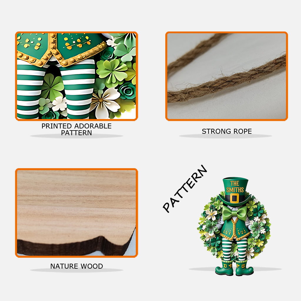 St. Patrick's Day Entrances Decoration - Personalized Saint Patrick's Day Custom Shaped Wood Sign