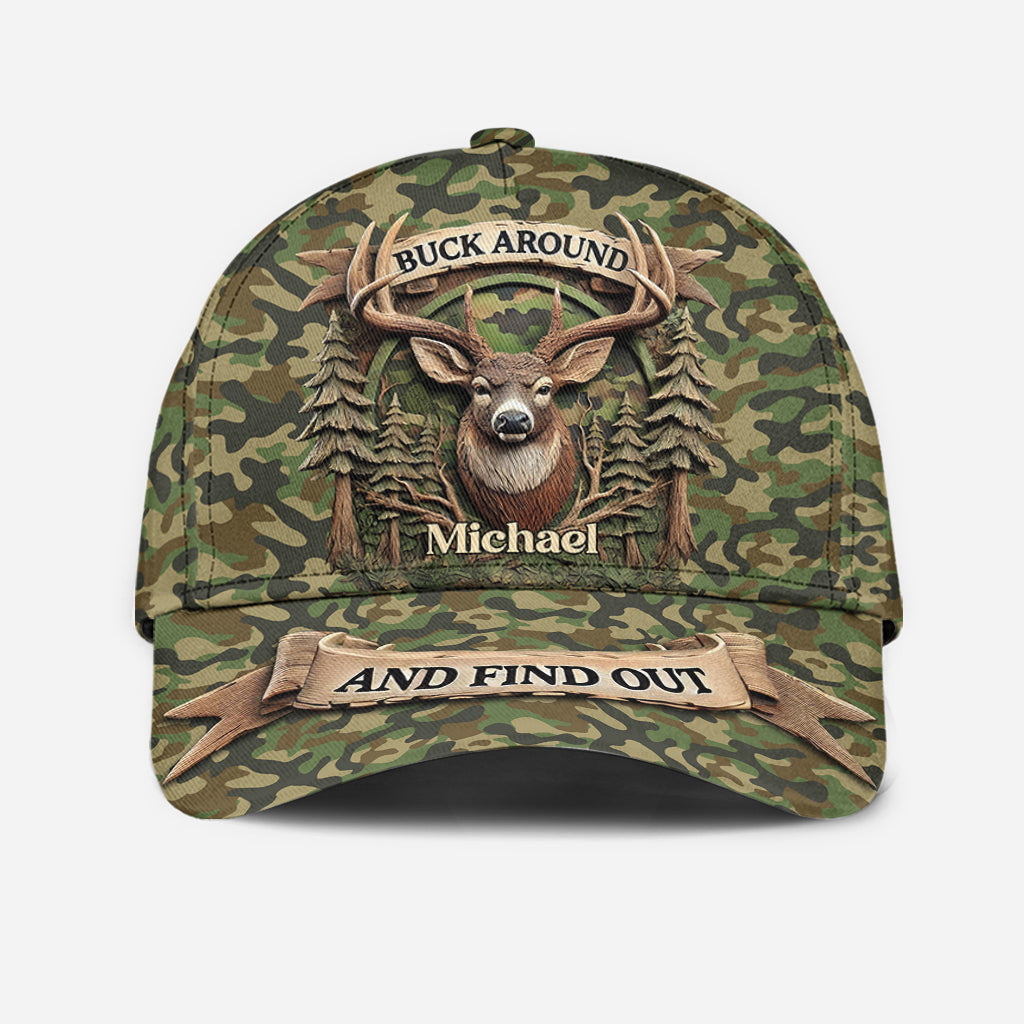 Buck Around And Find Out - Personalisierte Jagd-Klassiker-Kappe