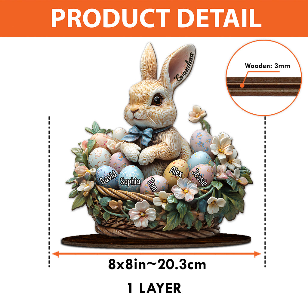 Omas Peeps – Personalisierte Oma 1-lagige große freistehende Figur